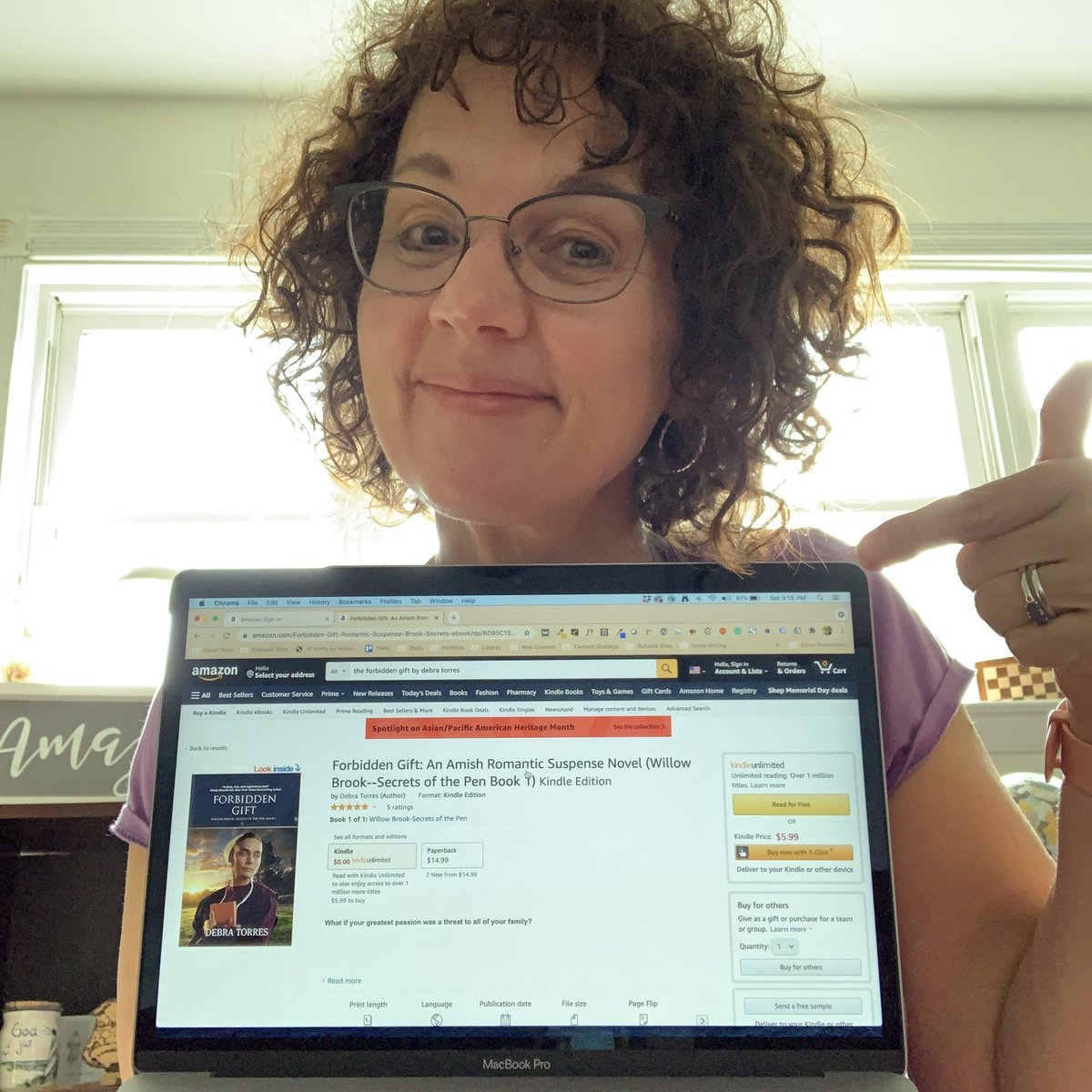 DebraTorresBook's tweet photo. Today I am a published author of the Amish Romantic Suspense novel: "Forbidden Gift." To God be the glory.
Get your e-book or paperback version now on Amazon  at: https://t.co/z63Ka4PcKi https://t.co/oW1VXiUyLL