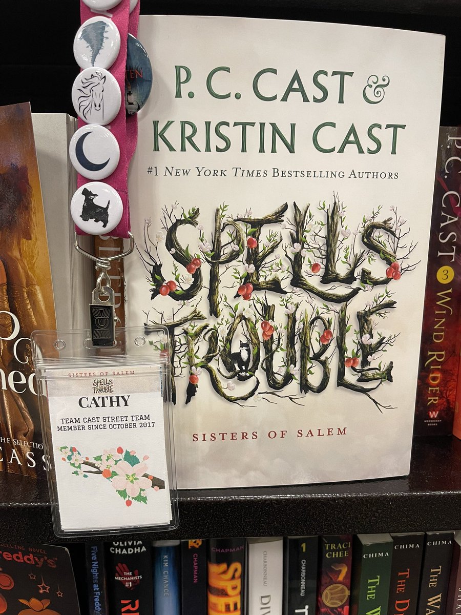 Cathyt84's tweet photo. Spells Trouble- 1 signed copy available with 3 more on the way! ❤️🥰  Stay safe!

Don’t forget to tag these amazing authors when you pick up your copy!

Kristin and P.C. Cast
#pccastauthor
#kcastauthor https://t.co/4sHGnXcY1x