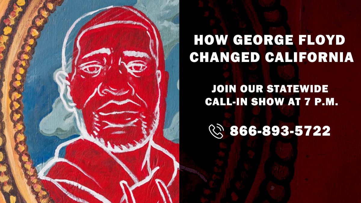KPCC's tweet photo. Tonight at 7 p.m. (PST), we're airing a special "How George Floyd Changed California" in partnership with @KCRW, @KPBS, @KQED, @CapRadioNews. We'll talk about police reform efforts and take your calls. Join us: https://t.co/r0LxrJlSoP