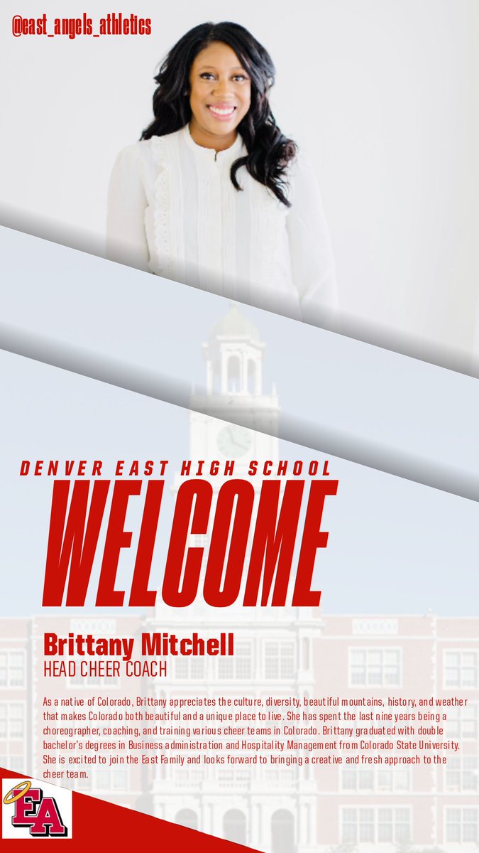 Cheerleading is back at East!!! Welcome Coach Mitchell!