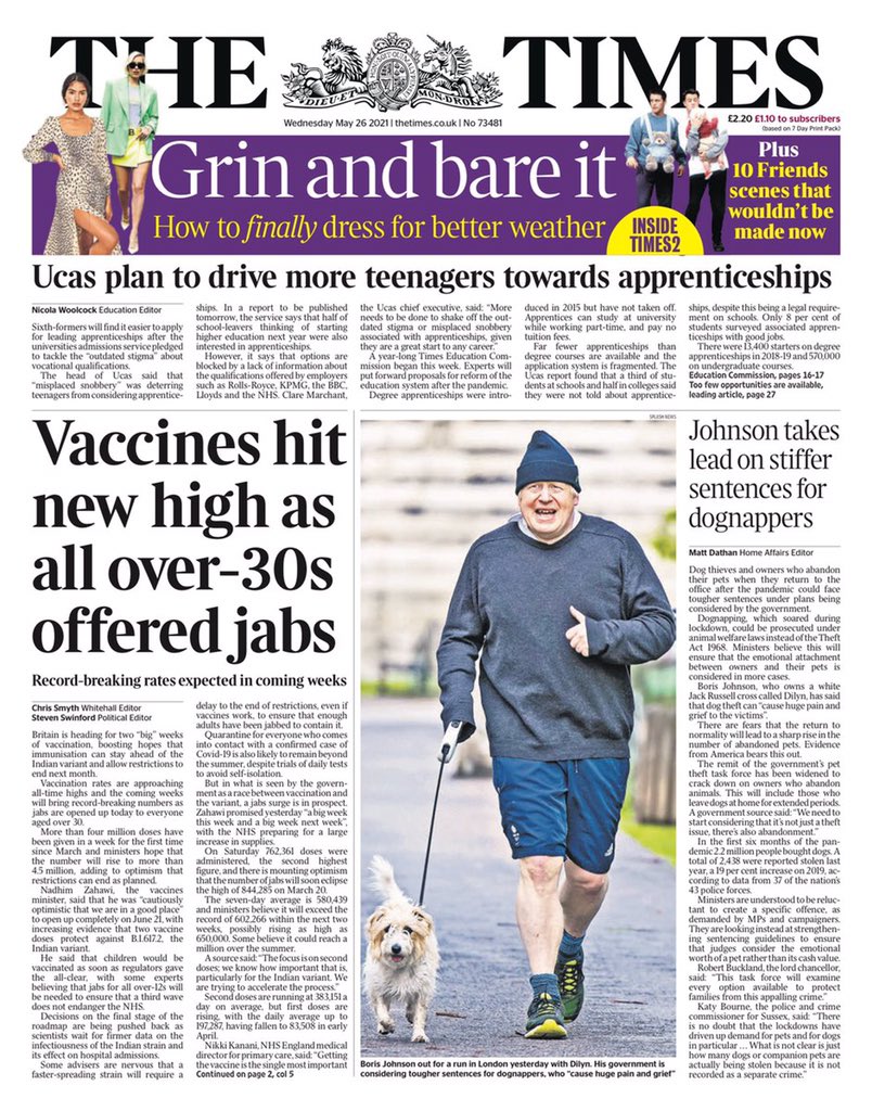 lazebnic's tweet photo. Newspapers are so ashamed by the scandal of deep rooted Islamophobia in the Tory Party that they somehow forgot to put the #SinghReport on their front pages #ToryIslamophobia https://t.co/v7vgeN7ks5