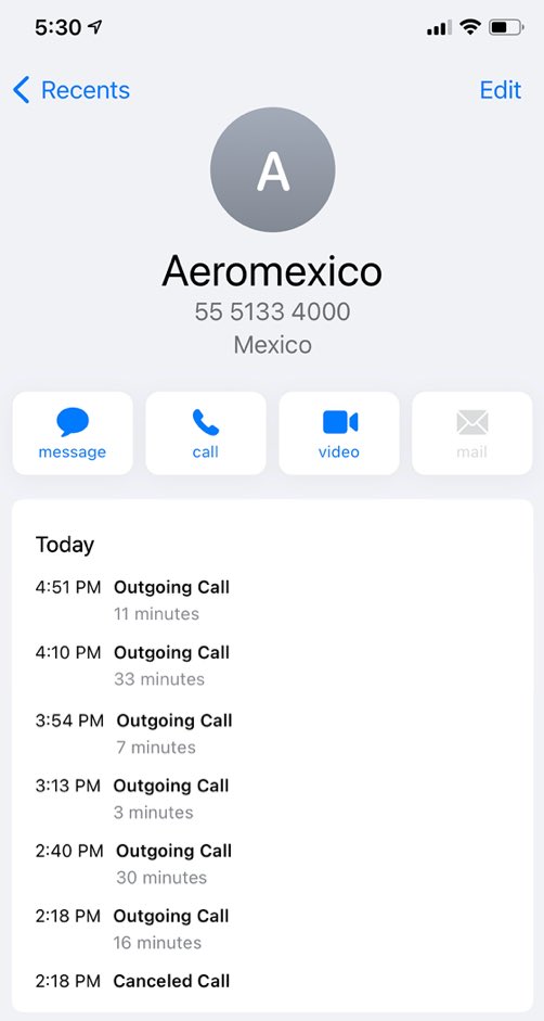 Therobertodvc's tweet photo. Lamentable servicio el de @Aeromexico al mantenernos más de 2 horas y media para poder hacer una compra de boleto de avión de las cuales te dejan en espera y te vienen cortando la llamada y tienes que volver a empezar. Parte 1 #malservicio #Aeromexico https://t.co/AzFRaT3Mqh