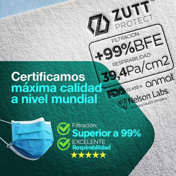 zuttprotect's tweet photo. ZUTT Protect, los barbijos Argentinos que logran los resultados de calidad más altos a nivel mundial.

Muchas gracias por acompañarnos y apoyarnos desde el primer día, es un orgullo compartir con Ustedes este nuevo logro!

#cuidateenserio
https://t.co/UZBmHwhArI
@zuttprotect https://t.co/uFeQ0wDfkA
