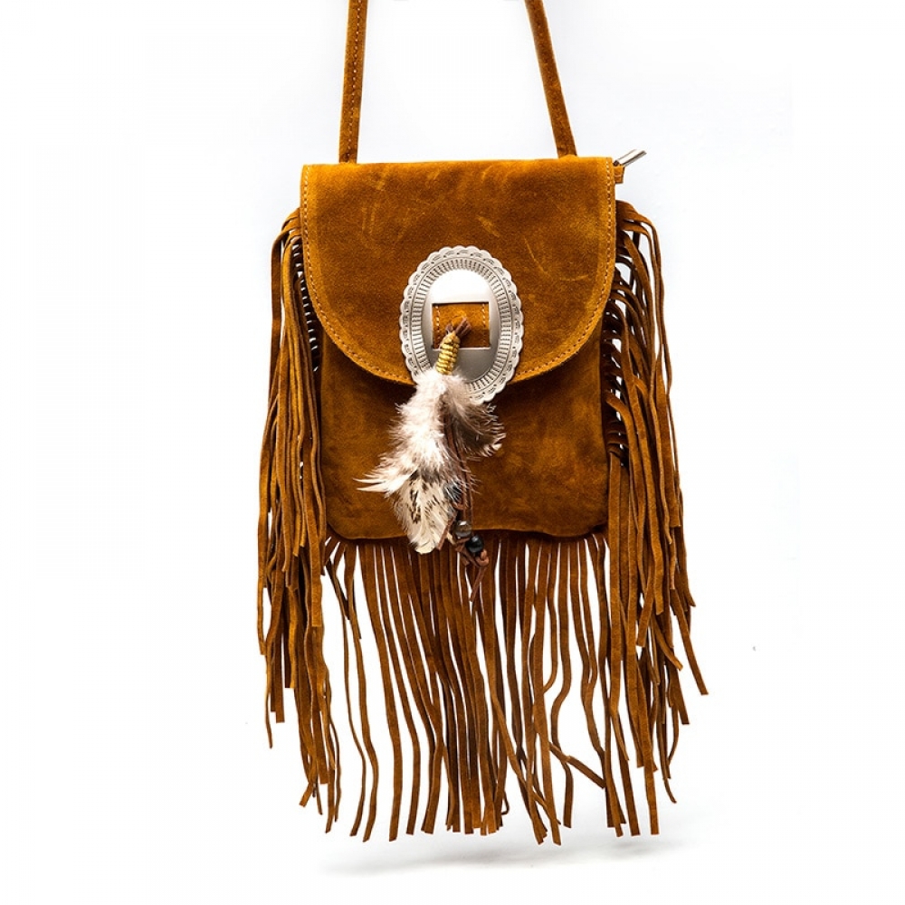 Women'sBoho Shoulder Bag with Tassels #model #girl talastella.com/product/womens…