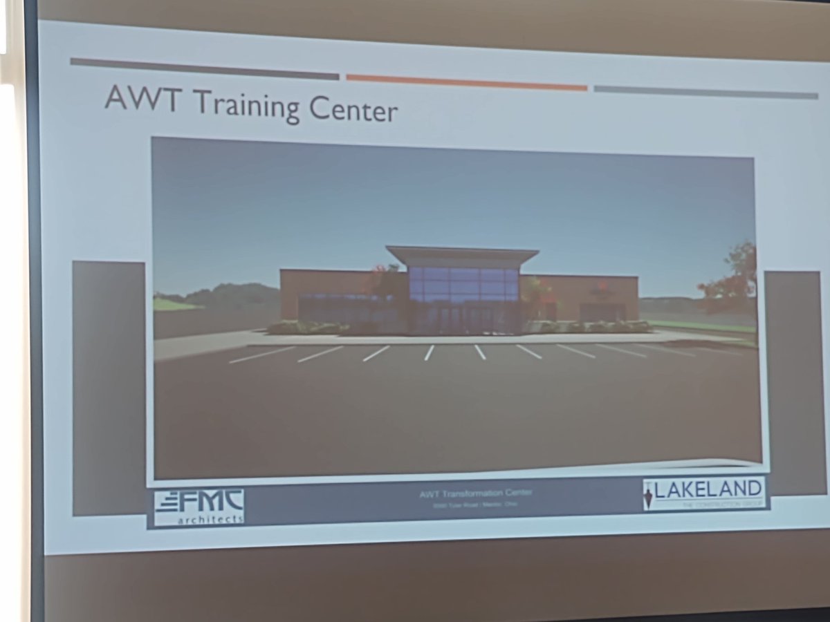 AmySHarker's tweet photo. "Build it and they will come"... Over the top excited to be a part of making the AWT training center a reality... It's our future! #VisionForward @AWTRoboBots #manufacturing #thinkmanufacturing https://t.co/f6diKDiz4D