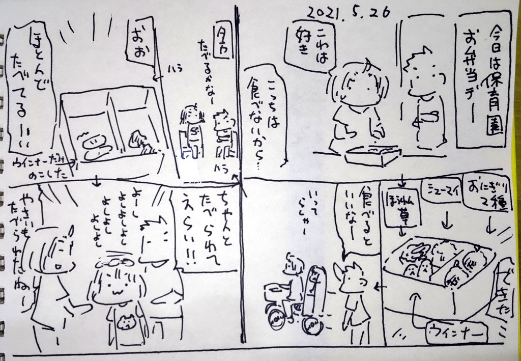 #本日のむすめさん

久しぶりのべた褒めはいりましたー!
ウインナーは普段あげないからのこったのね、食べ物は警戒心強いようです。 