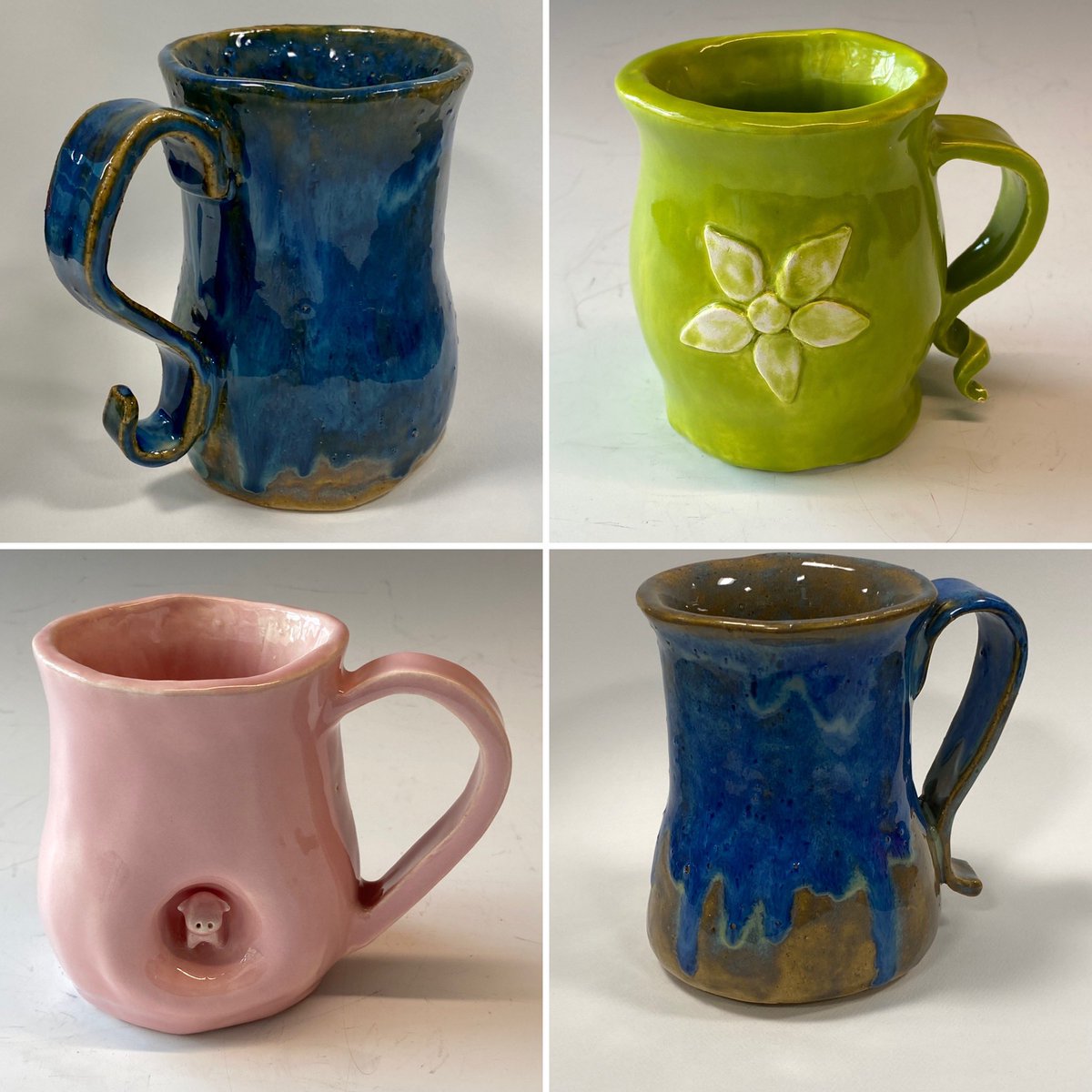 I am in LOVE with these mugs made by RHS Pottery students. 😍 <a href="/RHSDEM/">RHS DEM Academy</a>