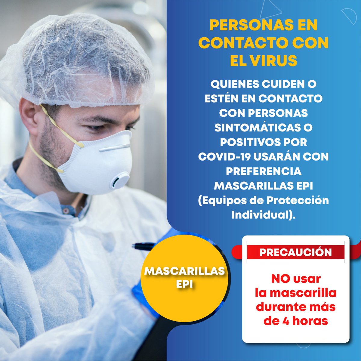 #Sabíasqué Las mascarillas se han convertido en un complemento imprescindible a la hora de salir de casa para evitar la propagación y el contagio de la COVID-19. 

Conoce sobre los 3 tipos de mascarillas que existen y su uso. 👇
