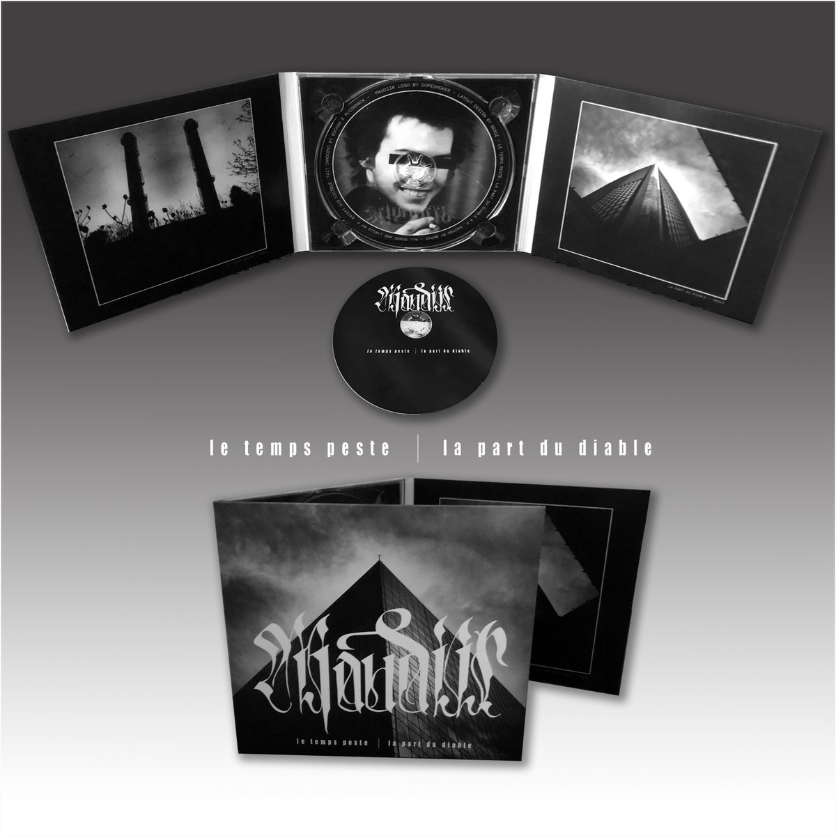 Here it is finally! The digipak including both EPs "Le Temps Peste" and "La Part du Diable", with a very special version of the cover track of The Exploited's "Sid Vicious was Innocent"!

Get it here: maudiir.bandcamp.com