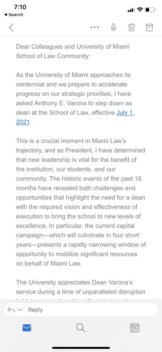 tori_kline's tweet photo. And that’s on UM Law Dean Varona getting fired today for being Gay and taking a stand against injustice. https://t.co/c30zpOK4J2