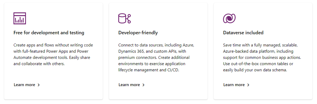 rc_says's tweet image. Meet the new Power Apps Developer Plan, unveiled today at #MSBuild2021 

All the features. 
All the Dataverse.
All the sharing. 

Free for dev and test. Forever.

powerapps.microsoft.com/en-us/develope…