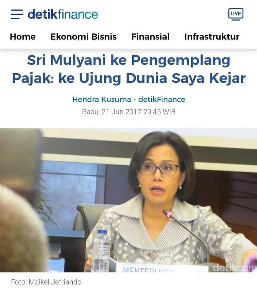erna_st's tweet photo. 2017: Sri Mulyani ke Pengemplang Pajak, ke Ujung Dunia Saya Kejar

2021: Minta Dukungan DPR, Sri Mulyani Mau Stop Pidanakan Pengemplang Pajak

👀😳🤔 https://t.co/iT9oALQhmv