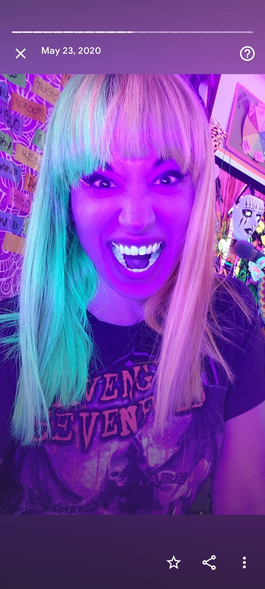 Sunfyre One Year Ago Throwback To Half Green Neon Amp Half Pink Hair T Co Eeiqkqxq1s Twitter