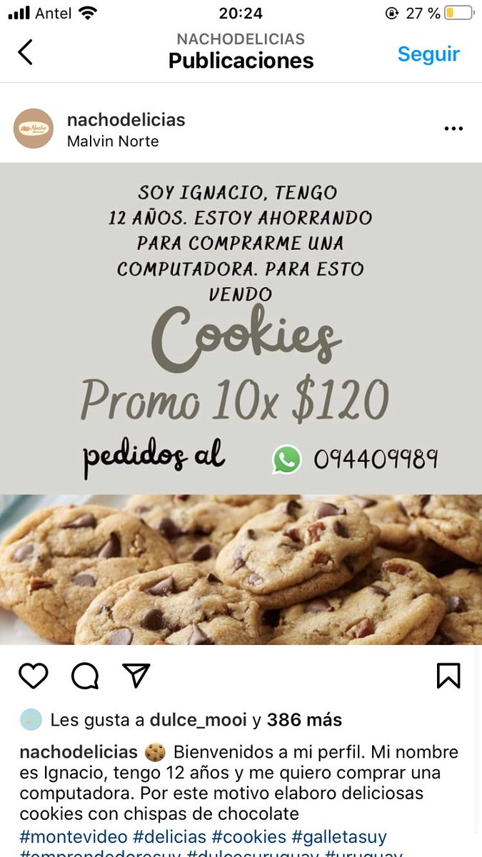 Vi esta publicación en IG y me pareció digna de compartir y difundir acá...