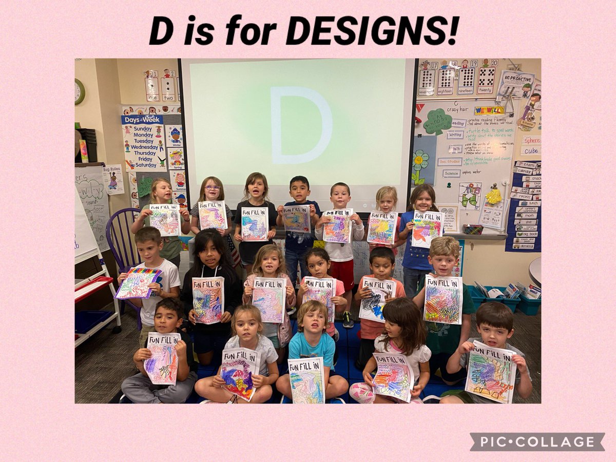 allimceach's tweet photo. Catching up with ABC Countdown! Exercise and Designs....not to mention delicious DONUTS (forgot that picture-oops)! @HumbleISD_FE @kindersmorgie #backwardsalphabet #almostfirstgraders https://t.co/ygA5Dt28Uq