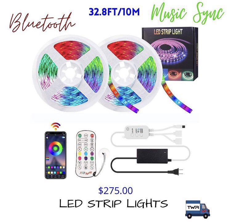 WebTrini's tweet photo. 32.8FT Led String Lights- $275.00 TTD

Bluetooth with App Control
Music Sync

WhatsApp : 7053326
Instagram : trini_web_access
Facebook : Trini_web_access https://t.co/krjoP8w128