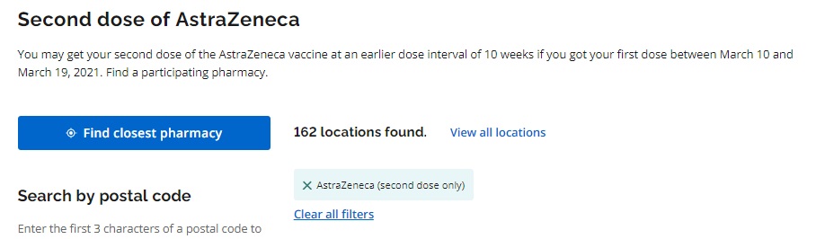 [ON] The official Ontario pharmacy list has been updated with AstraZeneca (second dose only) locations: covid-19.ontario.ca/vaccine-locati… 
❤️Please be respectful and kind to your pharmacists❤️
🥼🥼 #COVID19ON #vhcON