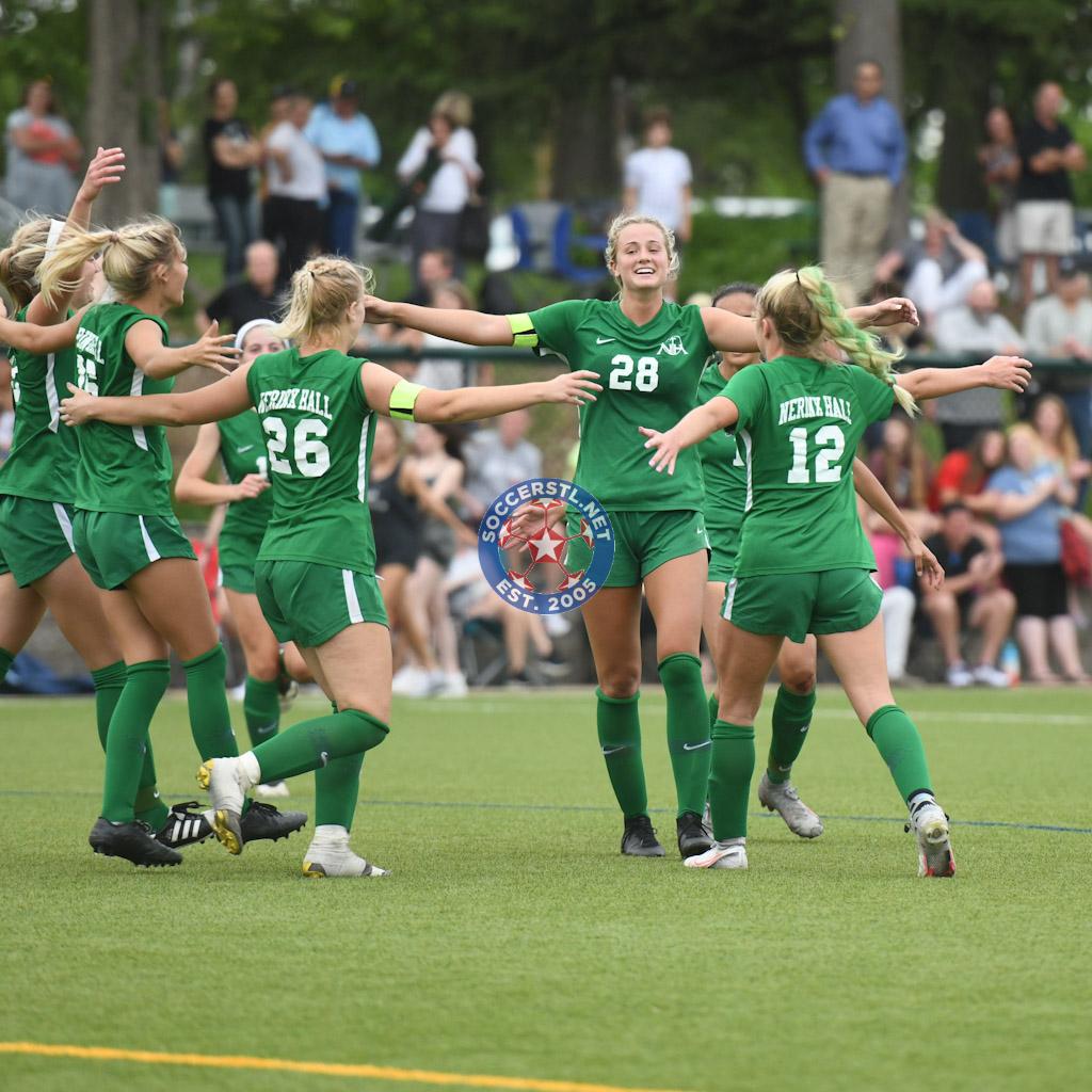 Final: <a href="/NerinxSoccer/">Nerinx Hall Soccer</a> advance to the Quarterfinals Saturday with a 1-0 win over <a href="/LHS_GSoccer/">Lafayette Girls Soccer</a>

#28 Mackenzie Duff with the game-winner in the 75th min from Seppi's corner kick. Duff's 4th game winner in the last six games