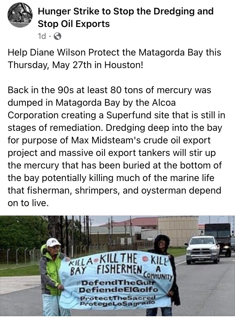 usako_endymion's tweet photo. This Thursday #houstonprotests #houston #houstontx #stopthedredging #stopoilexports https://t.co/U6xPCCOO42