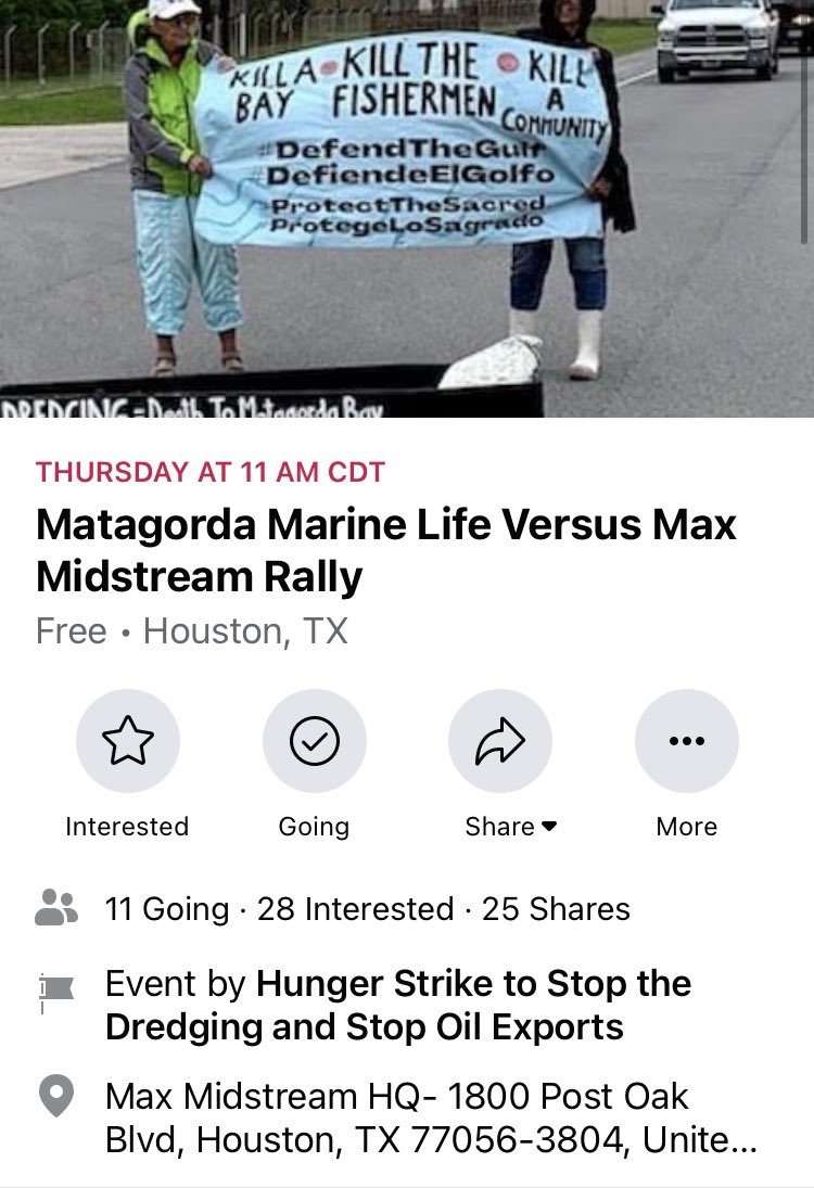 usako_endymion's tweet photo. This Thursday #houstonprotests #houston #houstontx #stopthedredging #stopoilexports https://t.co/U6xPCCOO42