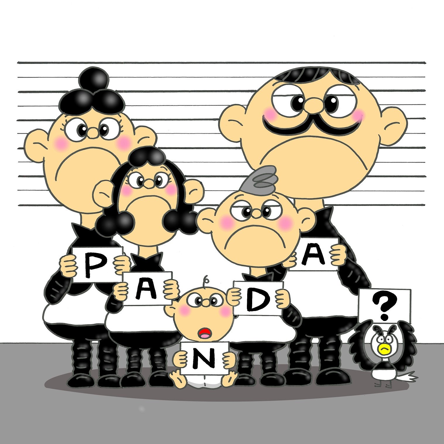 Panda Panda Panda Panda Panda Animal Bear Cat Cute Illustration Illustrator Art Artist Cartoon Comic Manga Animation Drawing Family Life Love 熊猫 漫画 絵画 パンダ くま ネコ 可愛い 家族 イラスト