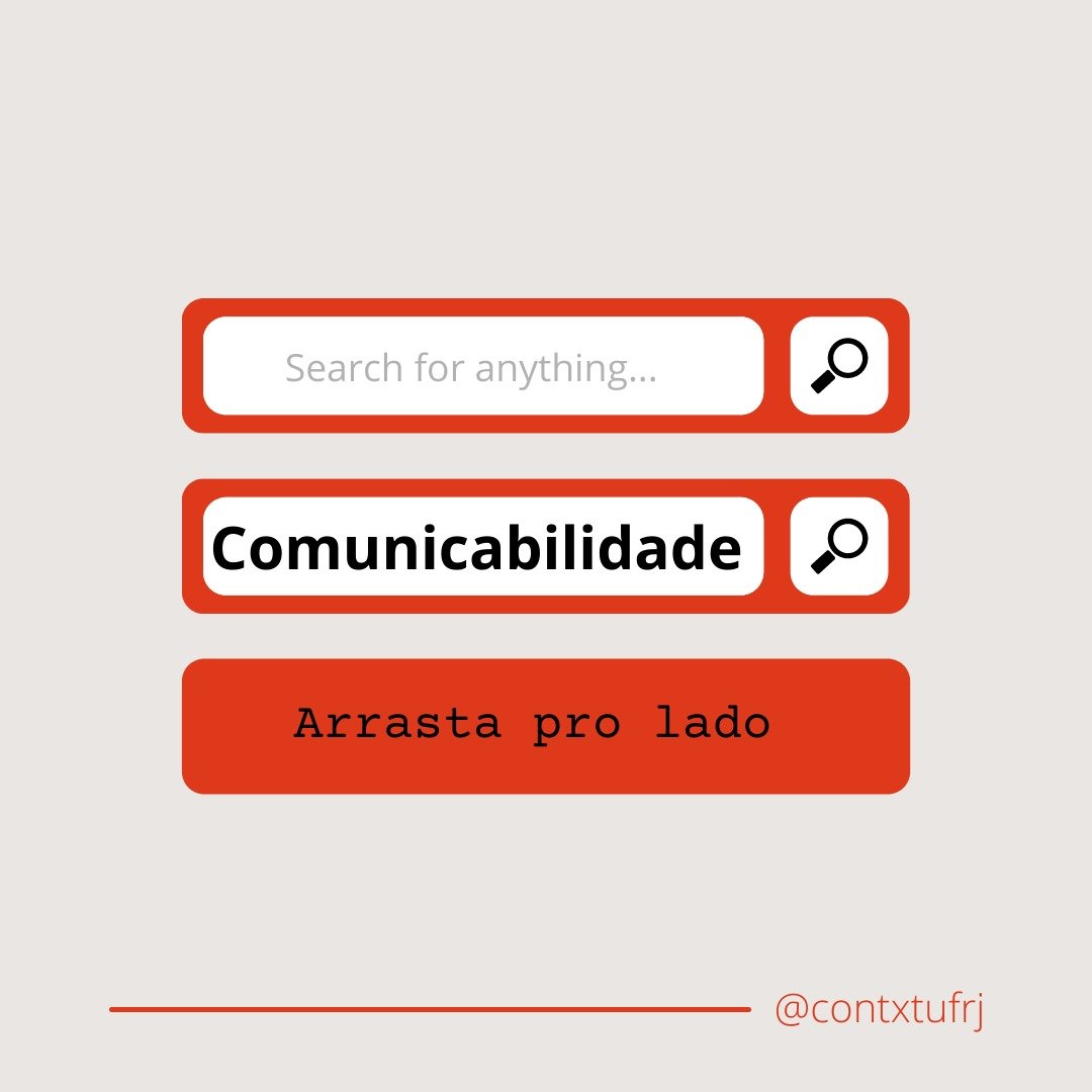 ContxtUfrj's tweet photo. Leu o texto de semana passada e não entendeu bem o significado de comunicabilidade? Preocupa não, a gente explica aqui no nosso glossário!
Se você gostou, ajuda a gente a viralizar nossa comunicação. 🤭 #contxt #comunicabilidade #viral https://t.co/AZdPGvf3Tf https://t.co/ujAnt5Mfe1