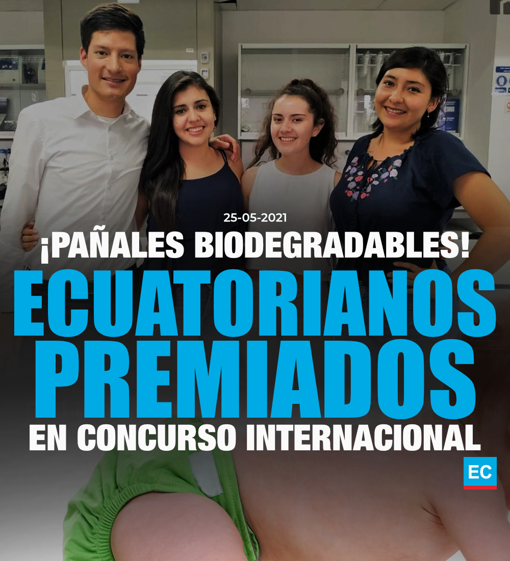 #ATENCIÓN | Jóvenes ecuatorianos ganan premio internacional con iniciativa de pañales biodegradables. Recibirán capital semilla » bit.ly/3vlRGhB