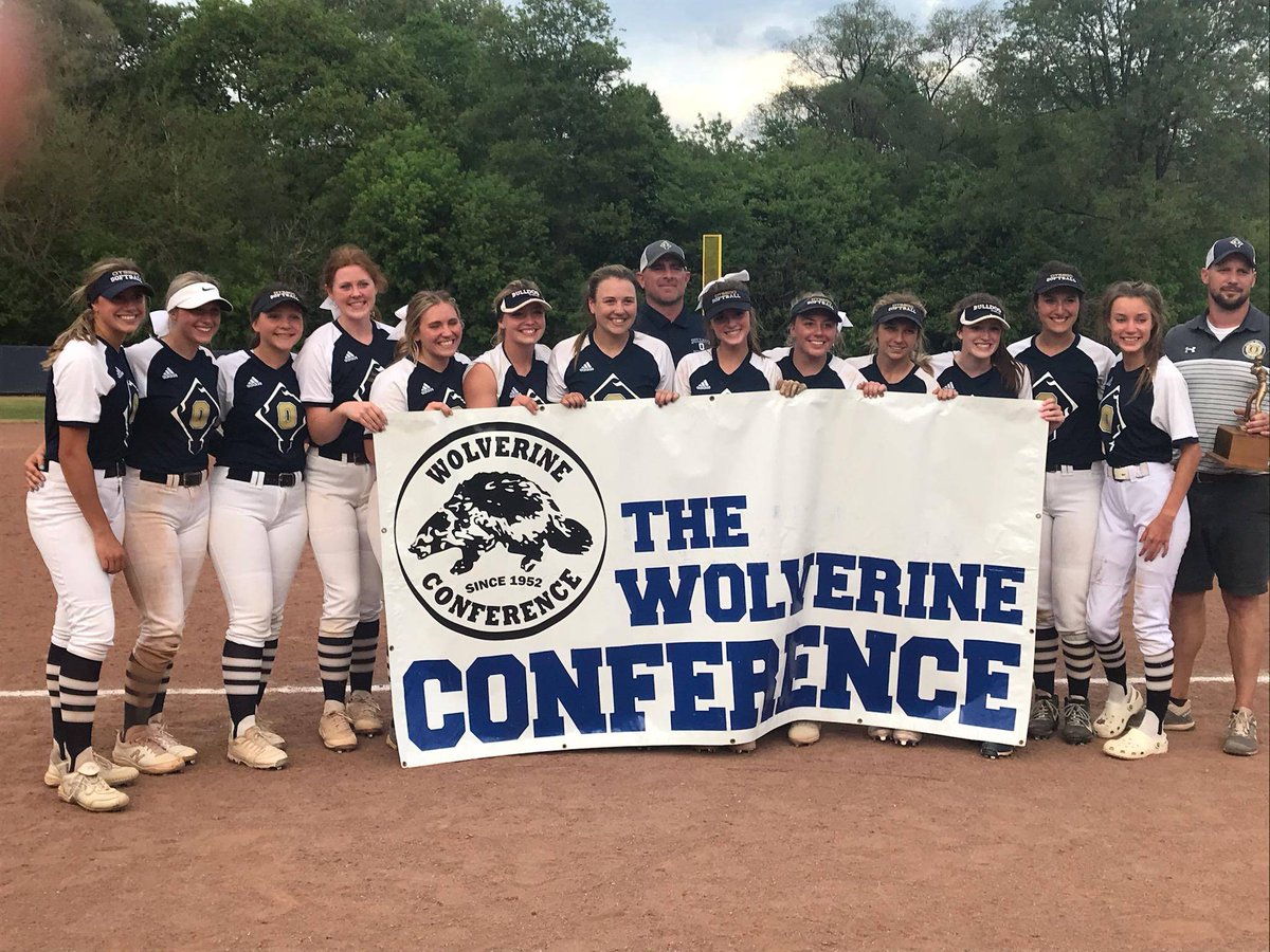 Congratulations to our softball team - Wolverine Conference Champs! This is their first title since 2002! Way to go, ladies &amp; coaches!!
