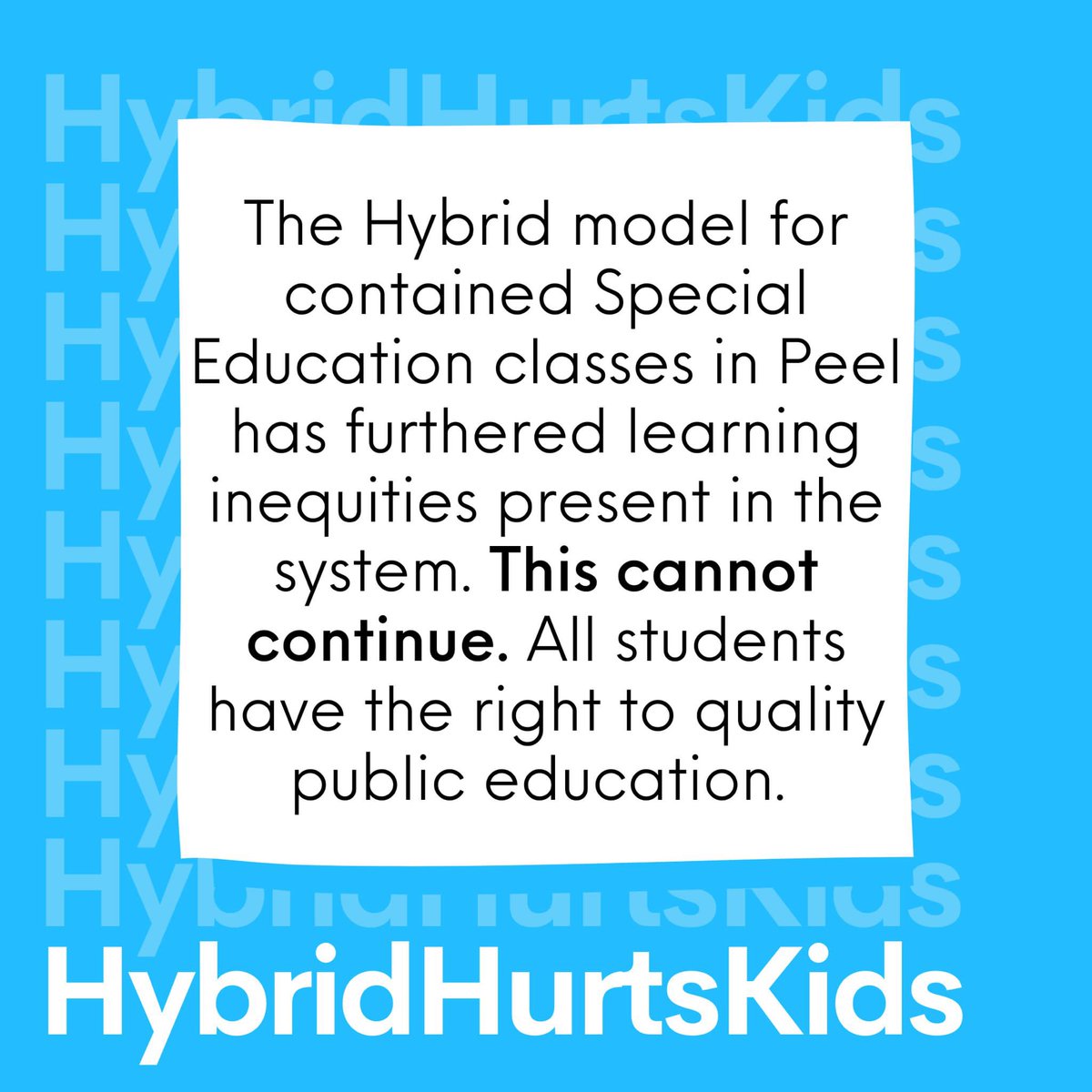#studentsdeservebetter #HybridHurtsKids #ETFO #PDSBMtg #oned #onlab @ETFOPeel @PeelSchools