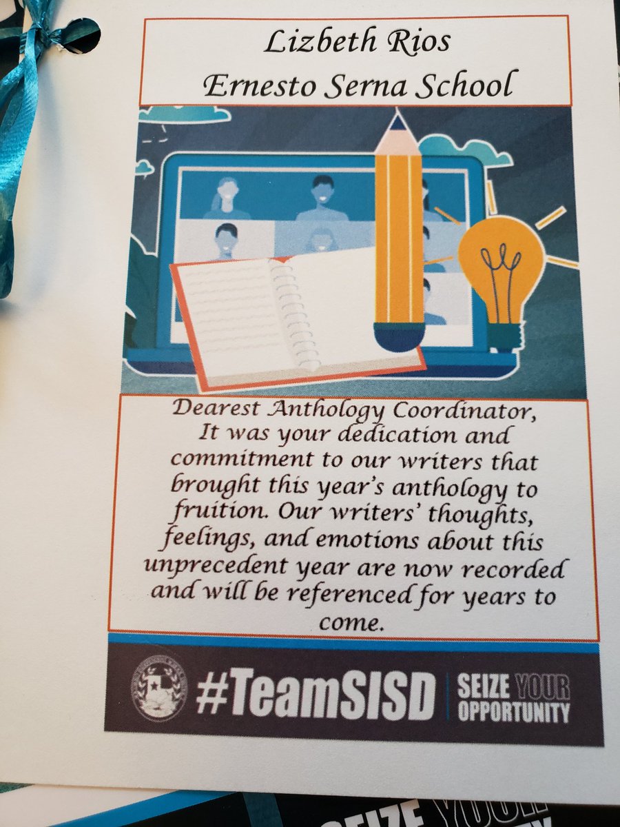 LRios_SES's tweet photo. This year we could not celebrate our Literary Anthology winners as we have done in the past, but our district leaders in the  RLA/Academics Department prepared a Drive- thru Dinner Celebration for all coordinators! Thank you Mrs. Y. Dominguez and staff for all you do for us!! https://t.co/NoSeEHTqR0
