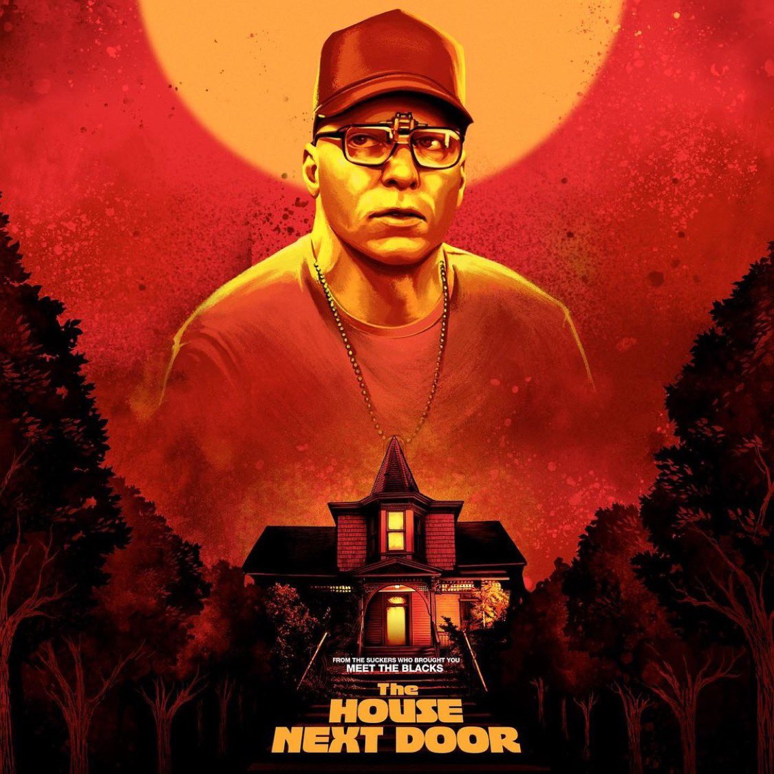 MeettheBlacks's tweet photo. TICKETS ON SALE TOMORROW‼️The Blacks are getting FREAKY this summer!! ’The House Next Door’ starring @garyowencomedy as Clive @MichaelBlackson as Mr. Wooky and @HaHaDavis as Officer Friendly in theaters June 11th 🧢🦇#meettheblacks2 #THND #garyowen #michaelblackson #hahadavis https://t.co/UVdn63gzwV