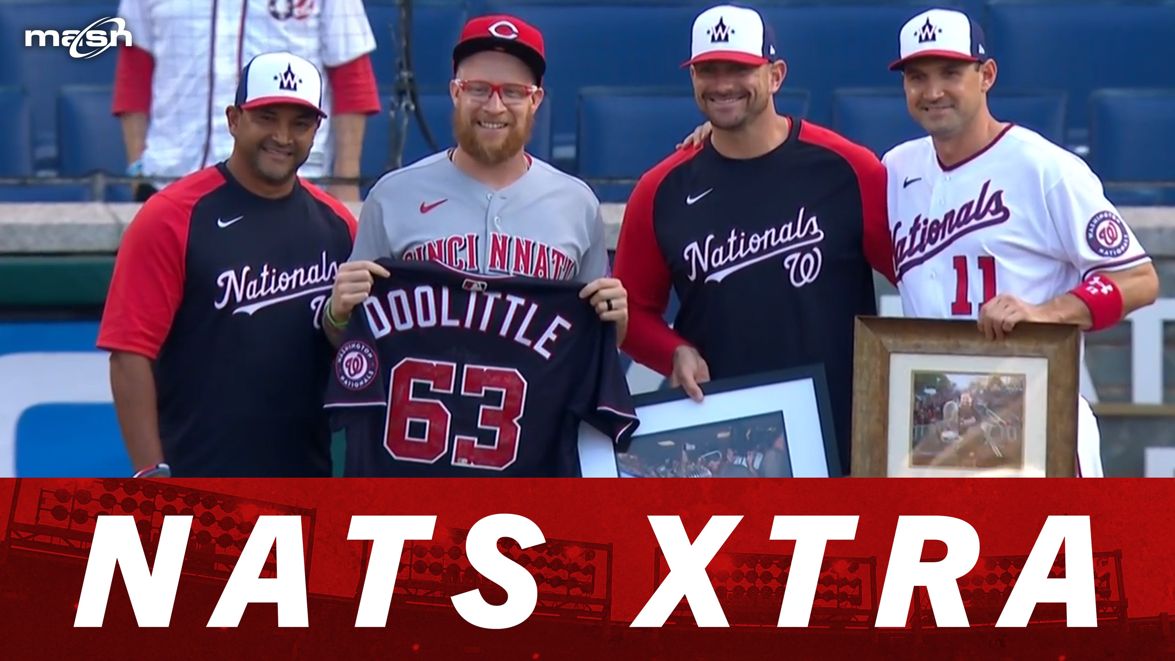 Nationals on MASN on X: Who else is crying?? Watch the @Nationals' pregame  ceremony for @whatwouldDOOdo's return to Nats Park! 😭🙌👏   / X