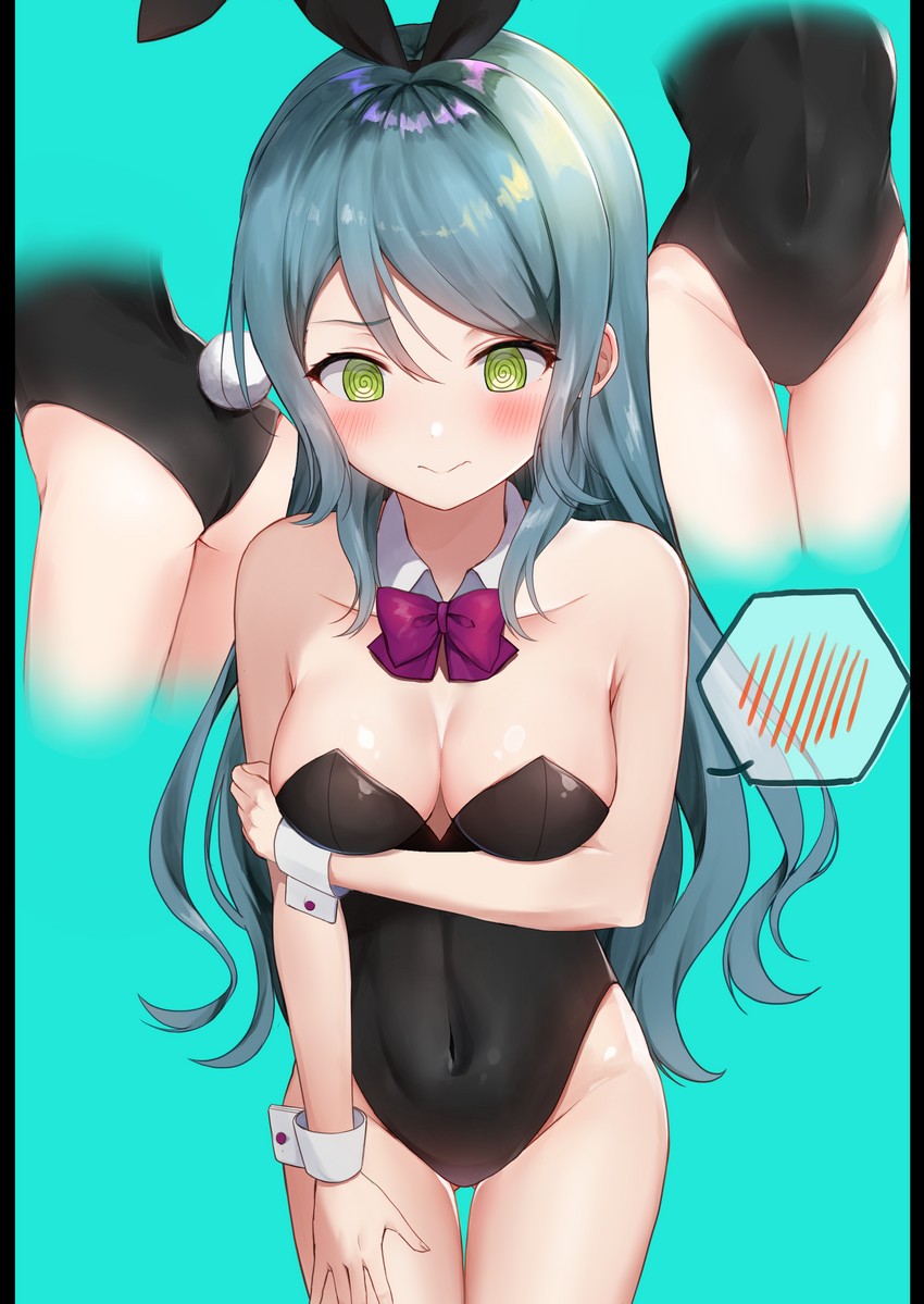 Ellie also bought some new clothing...

She's very embarrassed because she knows Charlotte won't let her out of bed for hours once she shows it off. Charlotte LOVES bunnysuits...