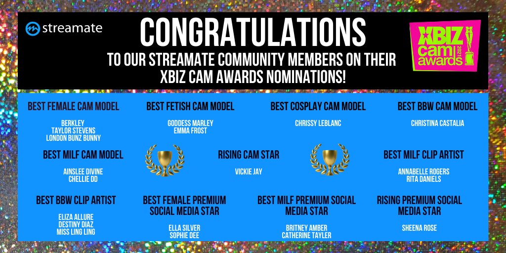 StreamateModels's tweet photo. Don't forget to cast your votes for the @XBIZ #CamAwards! https://t.co/cmpc769BAL https://t.co/gpxeUNVDib