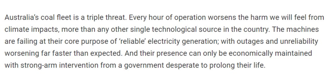 EnviroVic's tweet photo. "This blackout – caused by a single, clear failure point – makes the rising problems with Australia’s coal industry incredibly clear."
@KetanJ0 on the #CoalFail that triggered widespread blackouts yesterday in QLD ... And why it won't be the last.
https://t.co/MYxbILpqlJ https://t.co/OG3HxycREd