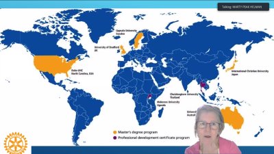 RotaryLadner's tweet photo. Rotary sponsors 100+ Master's Degree &amp; Certificate program fellowship candidates every year at seven universities on five continents, in peacebuilding and conflict resolution. https://t.co/zKC3LbapsJ https://t.co/zWnERhrg05