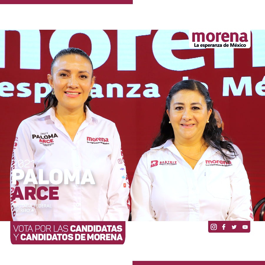 PalomaArce9's tweet photo. @beatrizroblesgs
Candidata a la diputación federal del #3erDistrito de Querétaro.
#DefendamosJuntosLaEsperanza
Vota por las candidatas y candidatos de morena.
#VotaMorena https://t.co/a851pyy3ZH