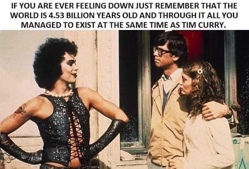 blrhps's tweet photo. Honestly, imagine living in a world before Tim Curry, it must have been boring and very square. *coughthe50โscough* #RockyHorror #RHPS #BLRHPS #BLFam https://t.co/elzRML8wrQ