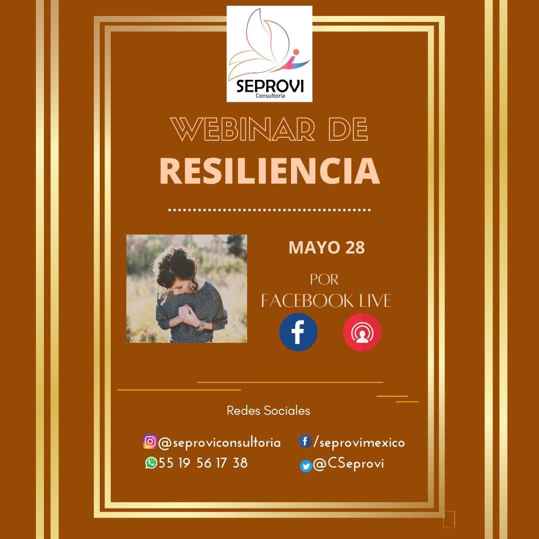 CSeprovi's tweet photo. #Webinar #Seprovi #Resiliencia #FacebookLive https://t.co/VkeMBs1iLm