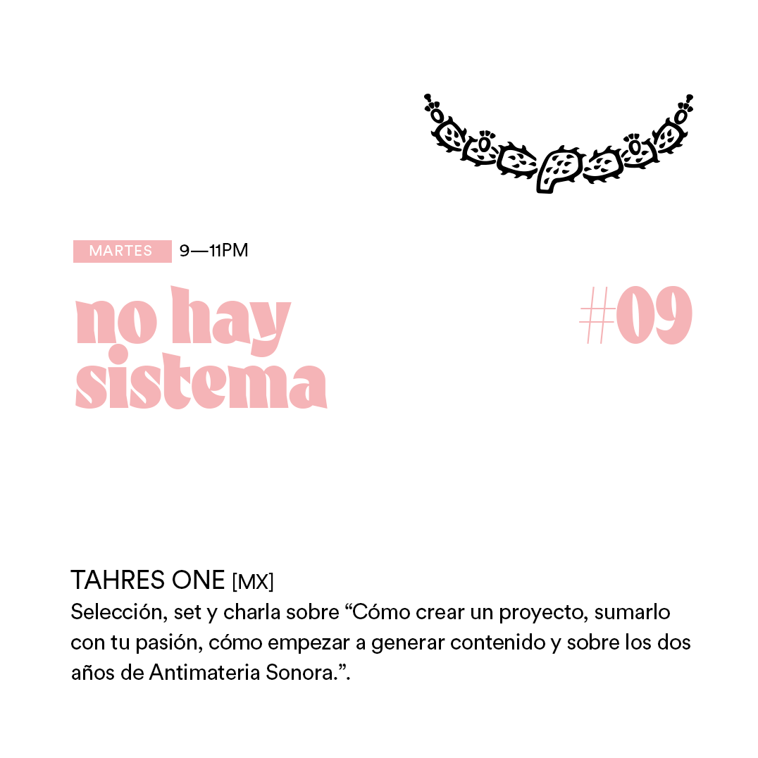 antimateriason's tweet photo. Hoy @Tahresone como special guest de #NoSystem "No Hay Sistema" a través de @radio_nopal conduciendo #PrimordialOm #skin 

Tune In - 9:00 PM CDMX / 7:00 PM ESD - TJ - L.A. 😍🌱🐞♦️ https://t.co/xNqqW8ZEnJ