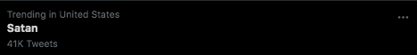 Satan is trending today. Here's his true message: " "I want freedom for my people / freedom from disrespect, sayin' oh what heck / freedom from division, causing brotherly collision".