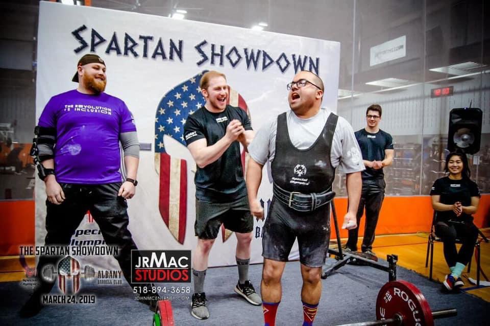 RescueDogHouse's tweet photo. @TheRock @DanyGarciaCo one of our Special Olympics powerlifters has been selected to go to the national games. Only happens every 4 years! Huge achievement, as his favorite person in the world, would you make a video telling him the news? #makethishappen #makethisviral #therock https://t.co/GFLGCE49sV