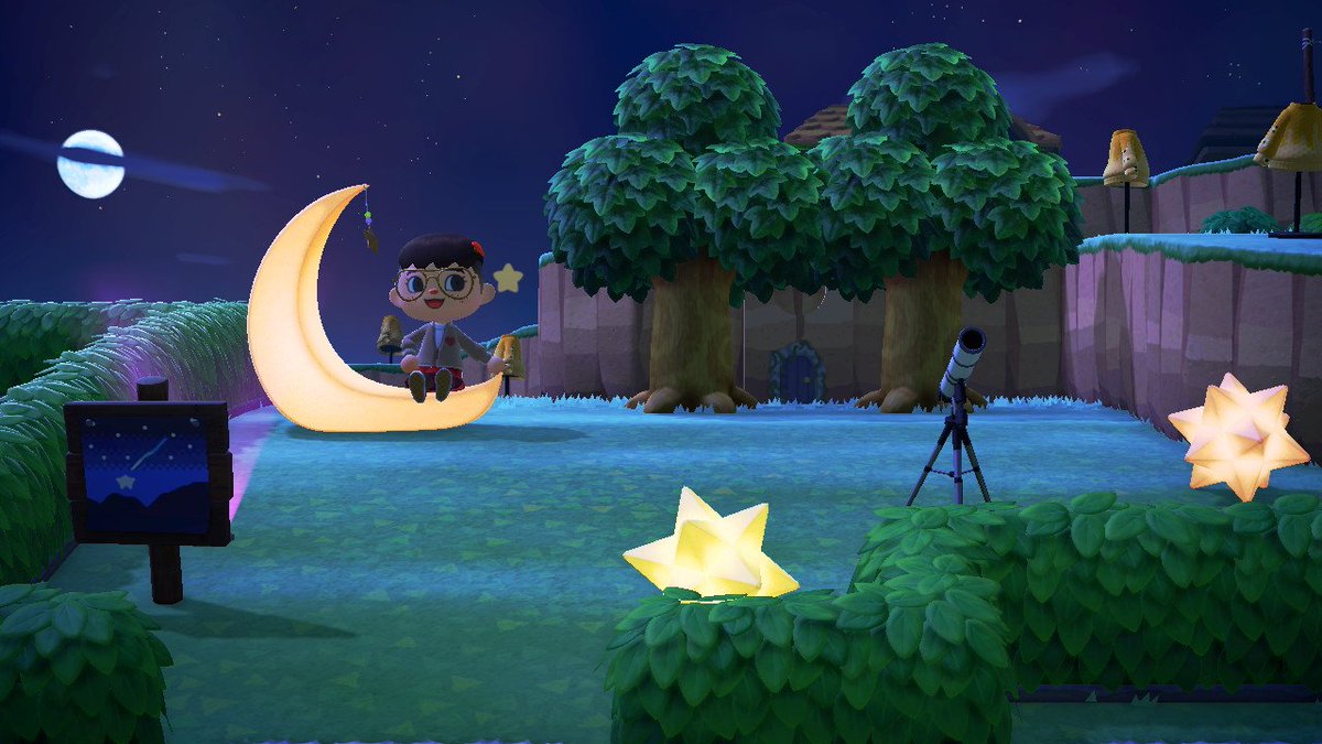 limplaysac's tweet photo. I've got a stargazing nook too now! 🌠 #ACNH #AnimalCrossingNewHorizons #AnimalCrossing https://t.co/lEGprounIR