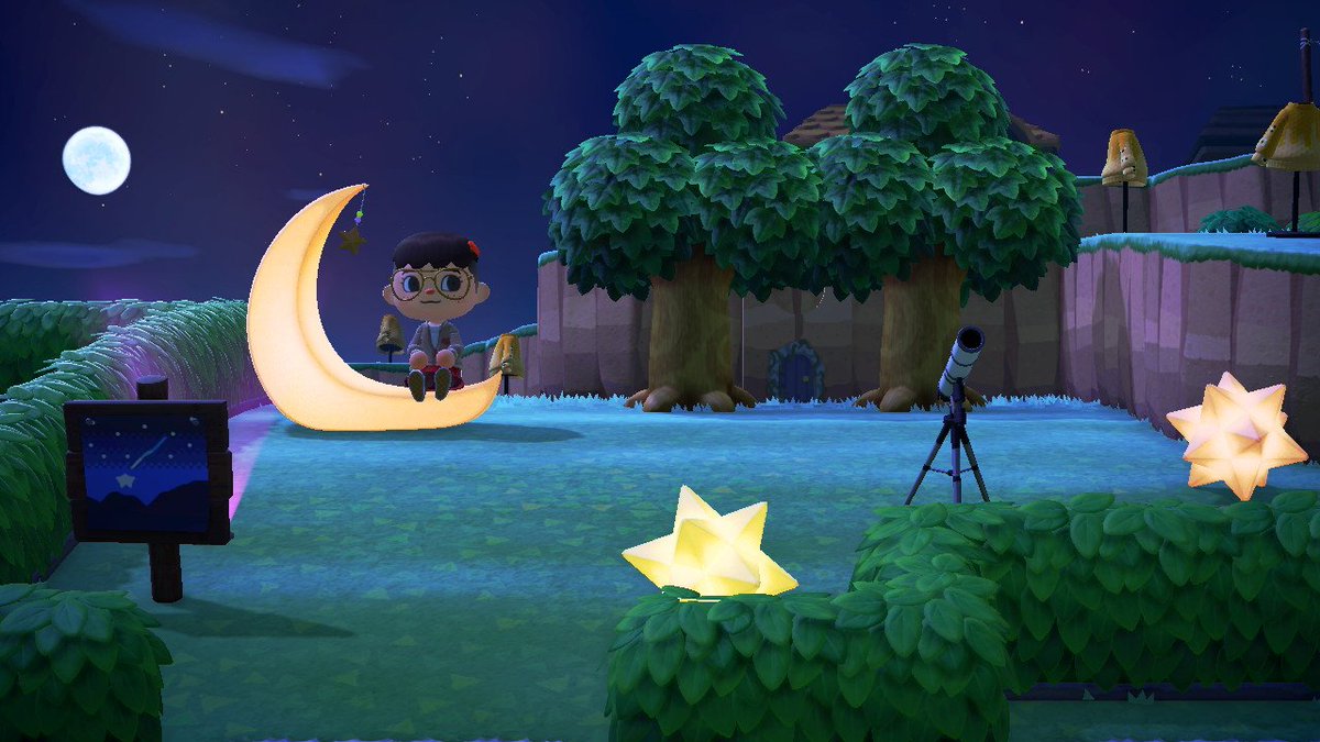 limplaysac's tweet photo. I've got a stargazing nook too now! 🌠 #ACNH #AnimalCrossingNewHorizons #AnimalCrossing https://t.co/lEGprounIR