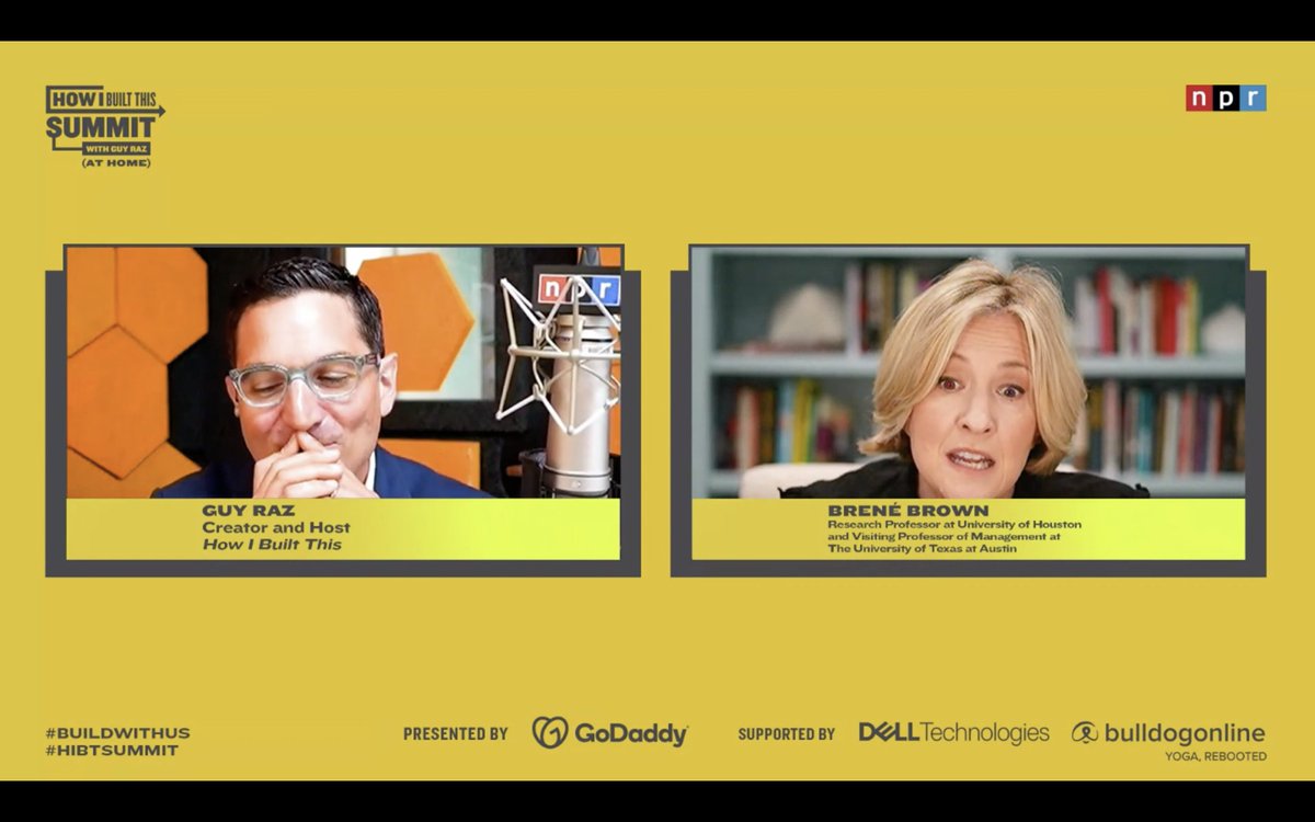 misstepp's tweet photo. @guyraz realizing @BreneBrown is talking about car crashes on prom night! #HIBTSummit https://t.co/JiE10L6G58