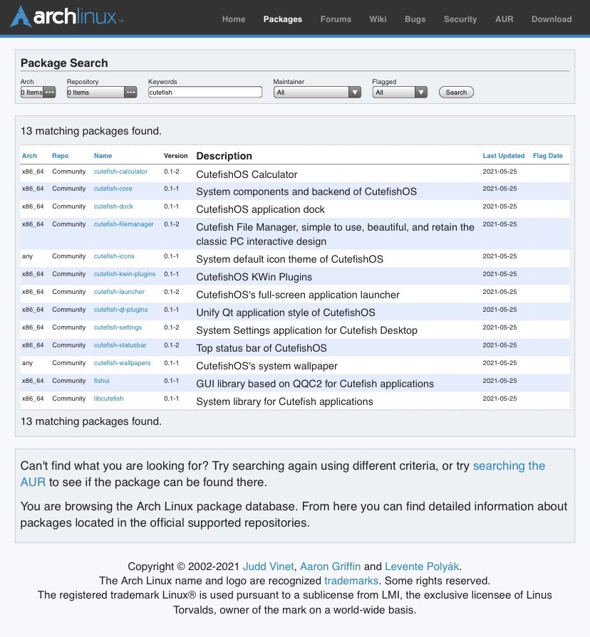 CutefishOS on Twitter "Lightweight CDE(Cutefish Desktop Environment