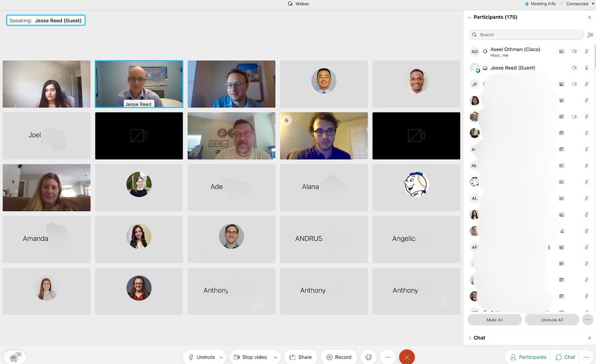 Today I got the chance to interview <a href="/jessemreed/">Jesse Reed</a> during his leadership series session with Early in career network, with over 170 on the call, Jesse was able to connect with each and everyone with his honesty, transparency and great advice! Such an amazing session!