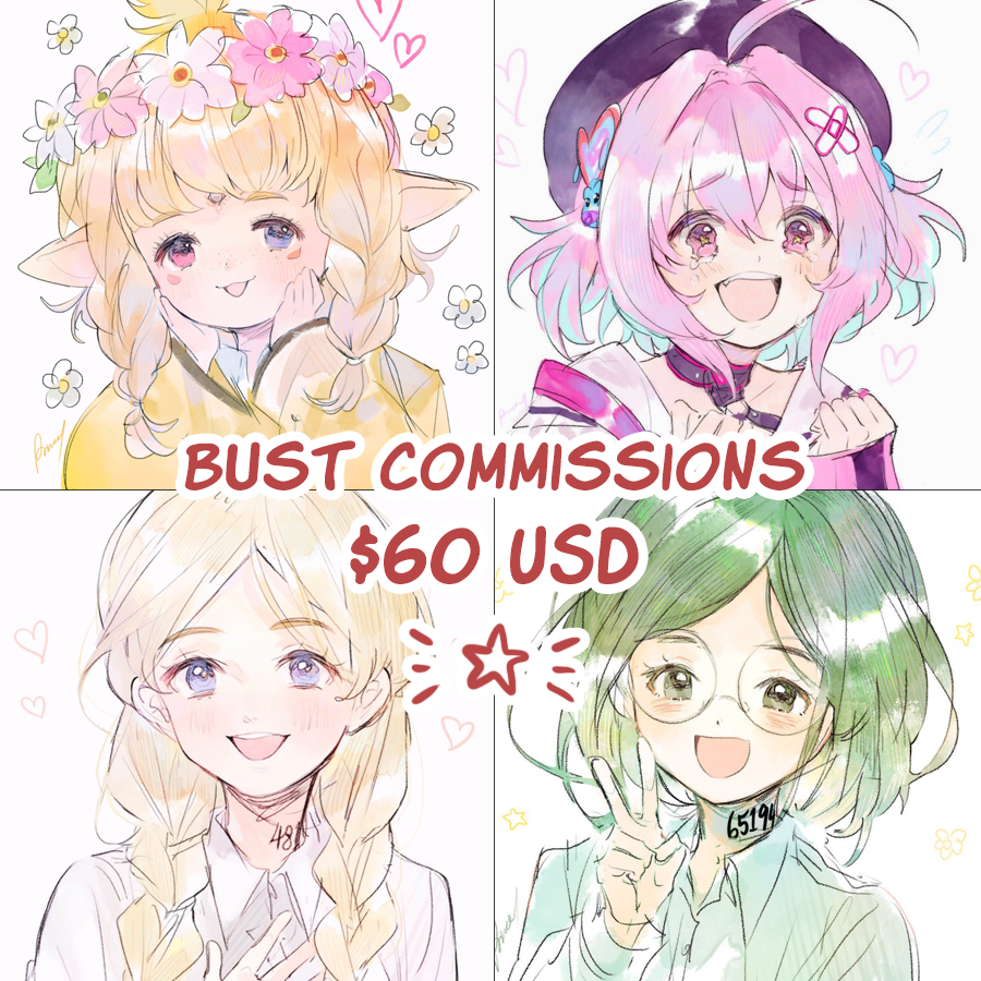 commissions are OPEN!!
8 slots available (may increase if there's enough interest). these are not first come, first serve. ☺️ please fill out the form if you're interested! ➡️https://t.co/zcSwnQQ6pu 
