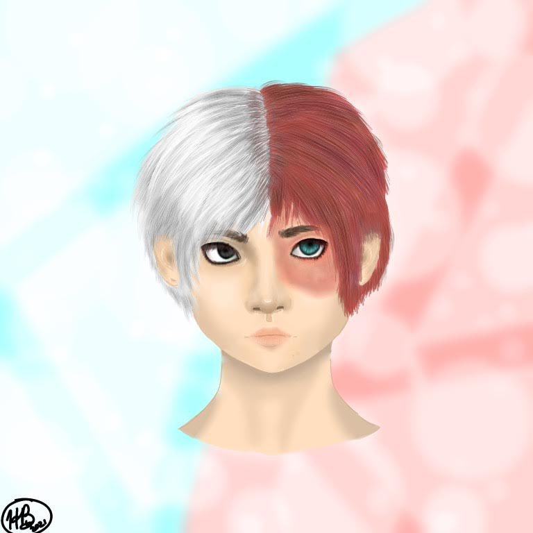 artzyhuman57's tweet photo. Drawing realistic stuff is hard, 7 hours of work!! However this is worth it!!! We love Shoto Todoroki 😁 https://t.co/EfHbN5SS42