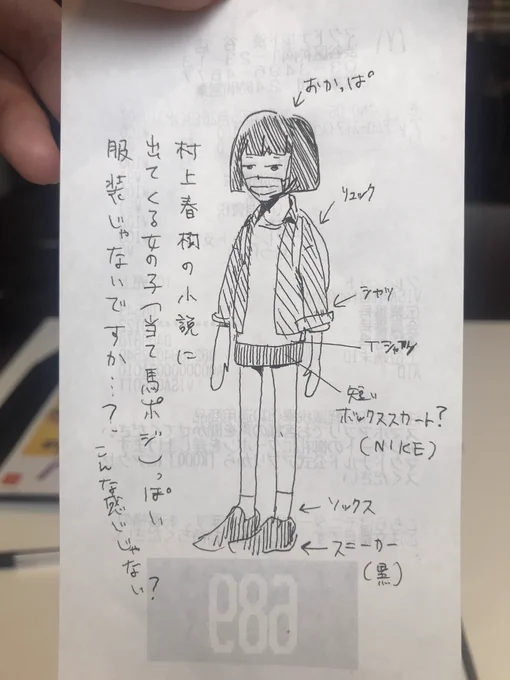 今日のファッションテーマは「村上春樹の小説に出てくる当て馬ポジションの女子」ですっ✨✨ https://t.co/aKC6JhIP3K 